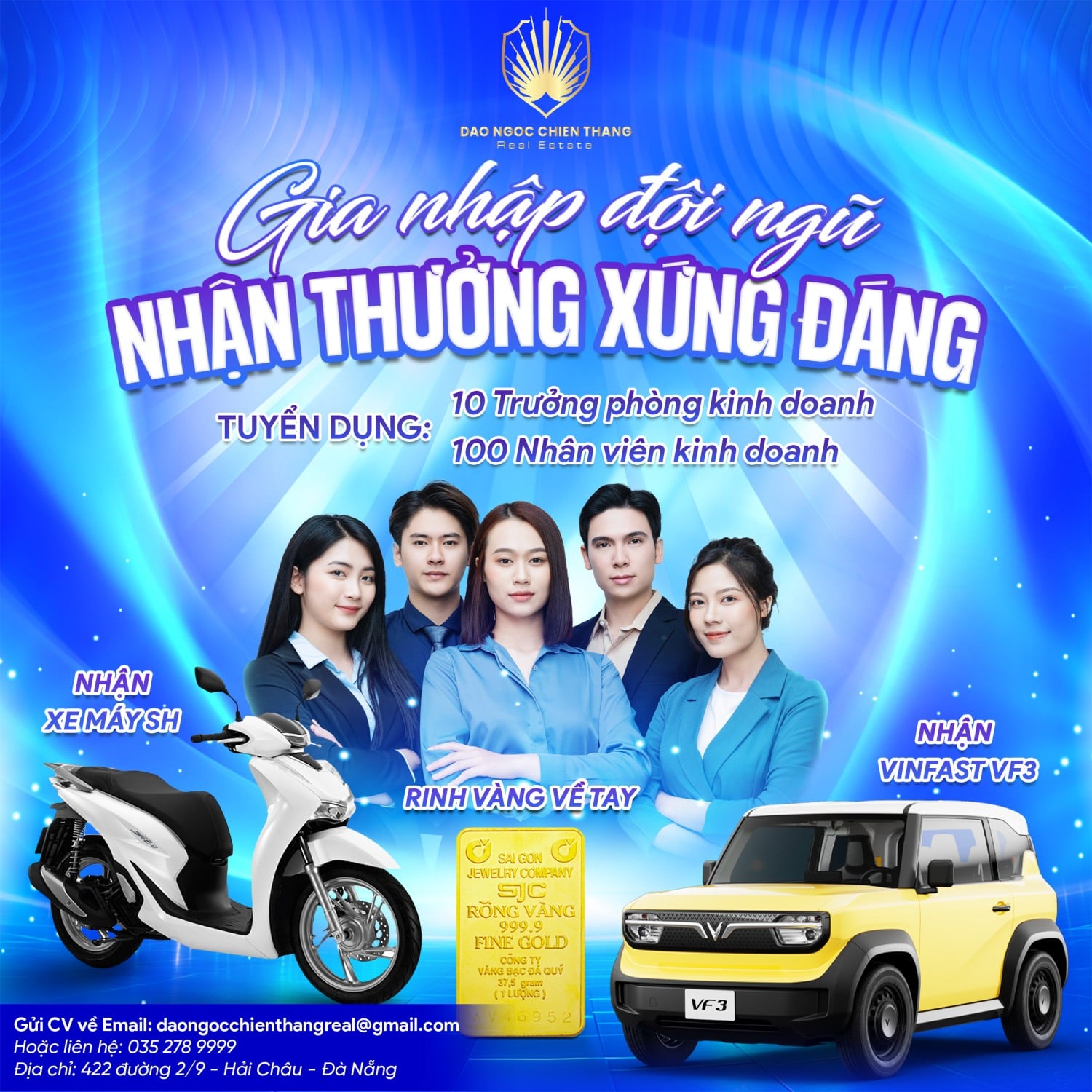 Đảo Ngọc Chiến Thắng Real Estate tuyển dụng