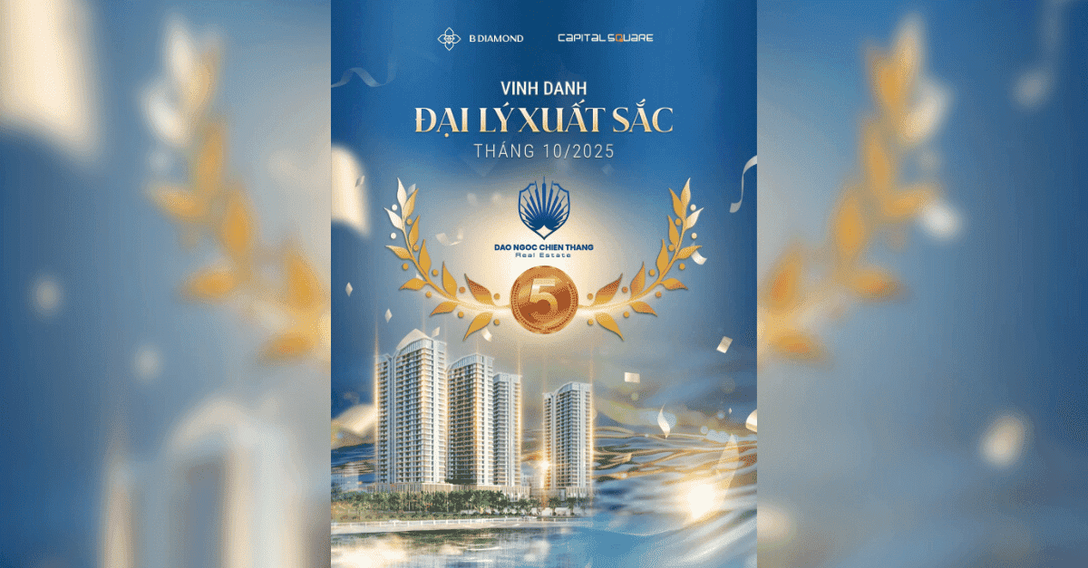 Vinh Danh Đại Lý Xuất Sắc Tháng 10/2025 – Đảo Ngọc Chiến Thắng Real Estate